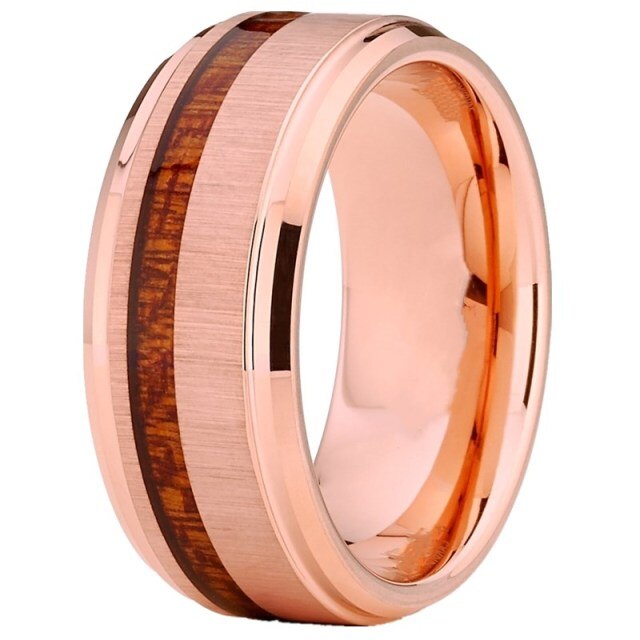 8 mm Kombinationsring aus Holz, Harz und Edelstahl