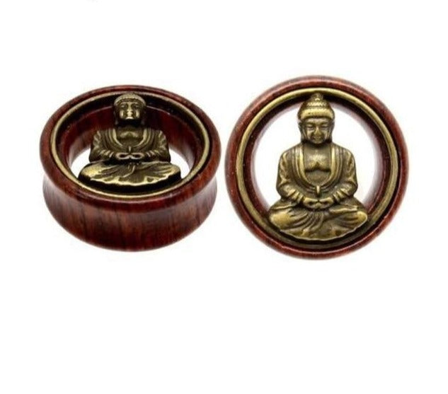 Wood & Bronze Vintage Style Ear Plug Collection 8mm - 30mm