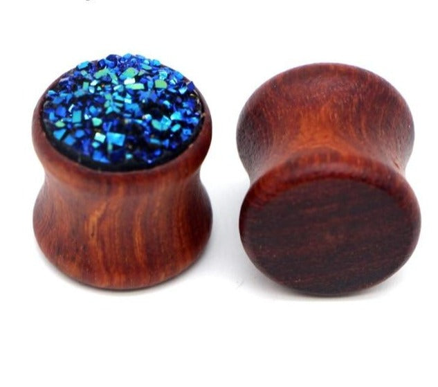 Wood & Bronze Vintage Style Ear Plug Collection 8mm - 30mm