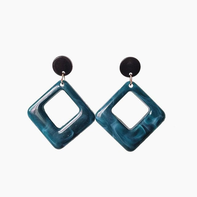Colourful Shapes Drop Earring Collection