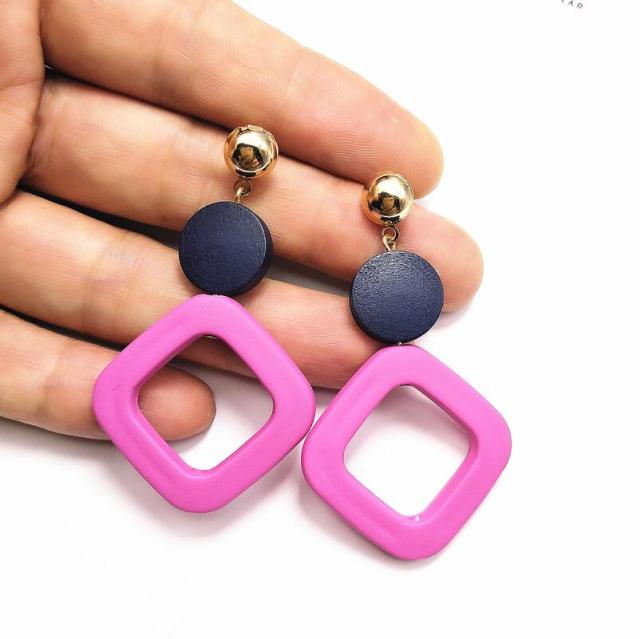 Colourful Shapes Drop Earring Collection