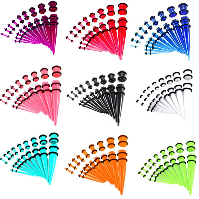 Beginners Ear Stretching Plug And Tunnel Set 1.6mm -10mm