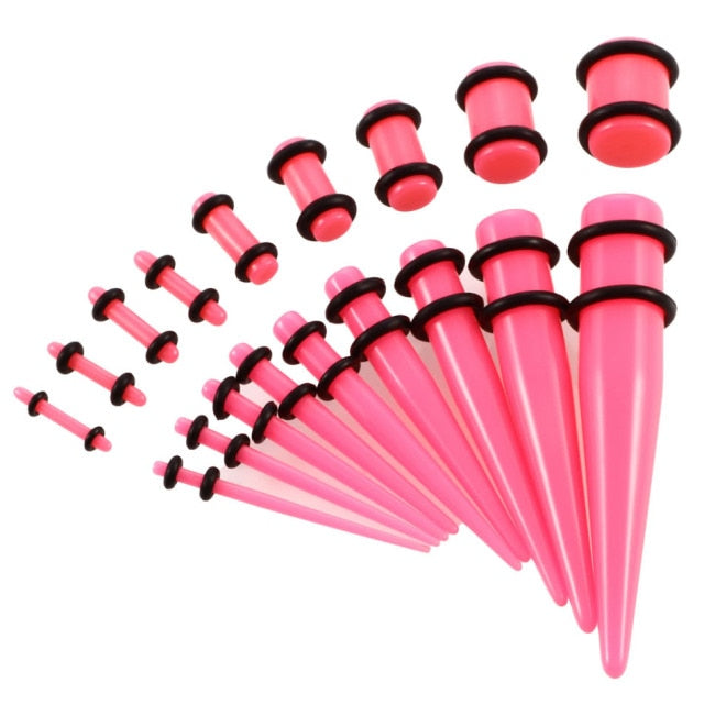 Beginners Ear Stretching Plug And Tunnel Set 1.6mm -10mm