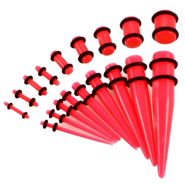 Beginners Ear Stretching Plug And Tunnel Set 1.6mm -10mm