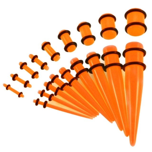 Beginners Ear Stretching Plug And Tunnel Set 1.6mm -10mm
