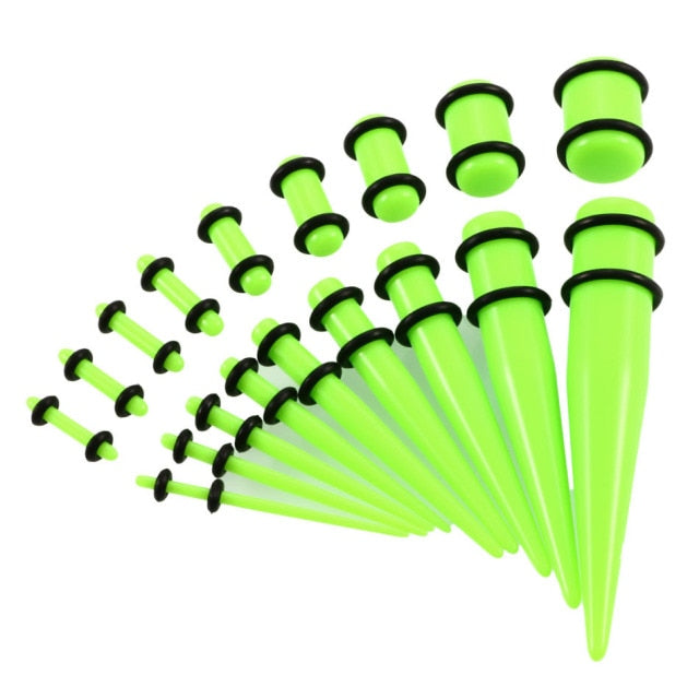 Beginners Ear Stretching Plug And Tunnel Set 1.6mm -10mm