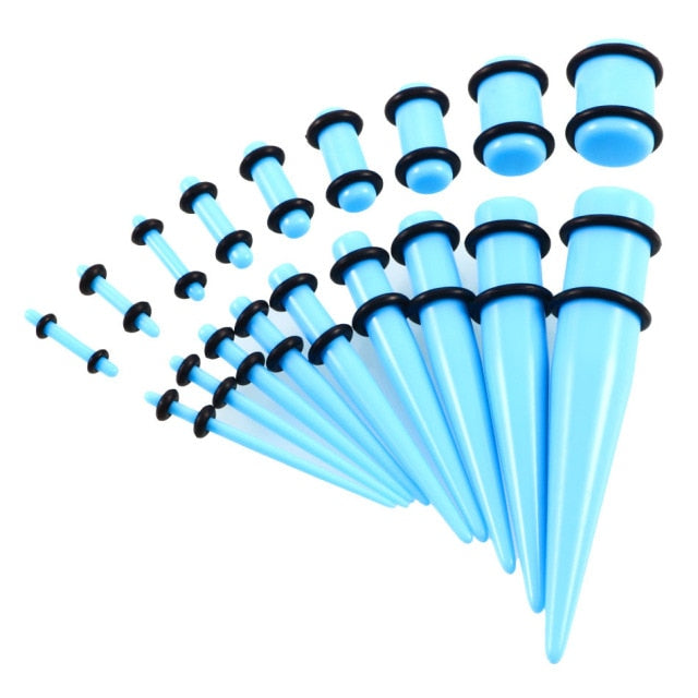 Beginners Ear Stretching Plug And Tunnel Set 1.6mm -10mm