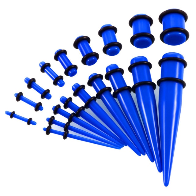 Beginners Ear Stretching Plug And Tunnel Set 1.6mm -10mm