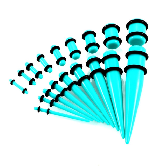 Beginners Ear Stretching Plug And Tunnel Set 1.6mm -10mm