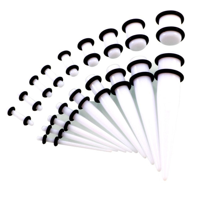 Beginners Ear Stretching Plug And Tunnel Set 1.6mm -10mm