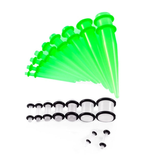 Beginners Ear Stretching Plug And Tunnel Set 1.6mm -10mm