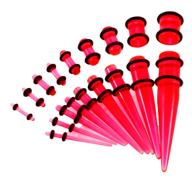 Beginners Ear Stretching Plug And Tunnel Set 1.6mm -10mm