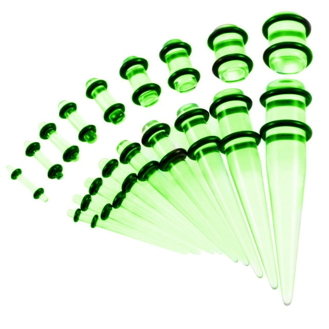 Beginners Ear Stretching Plug And Tunnel Set 1.6mm -10mm