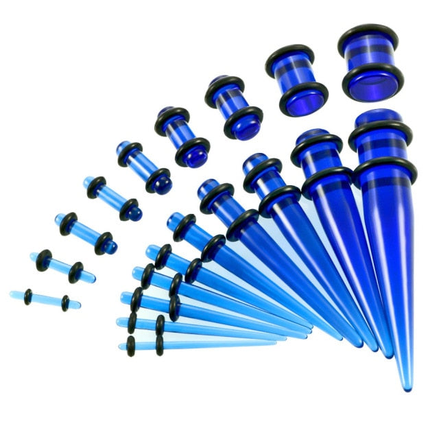 Beginners Ear Stretching Plug And Tunnel Set 1.6mm -10mm