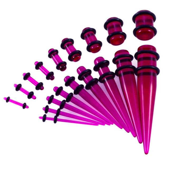Beginners Ear Stretching Plug And Tunnel Set 1.6mm -10mm