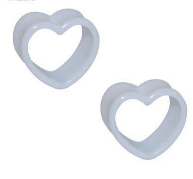 Heart Tunnel Ear Plug Ear Stretcher Collection 4mm - 25mm