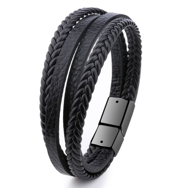Leather multilayered Bracelet