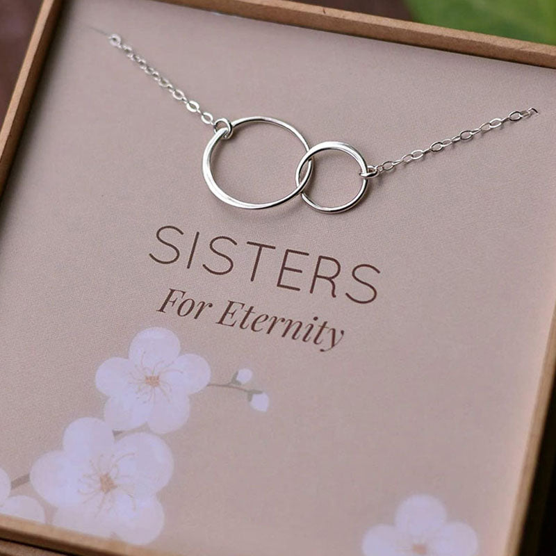 Double Circle Infinity Sister’s Necklaces