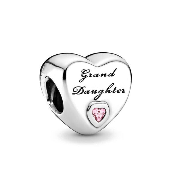 925 Sterling Silver Cute Heart Charm Collection