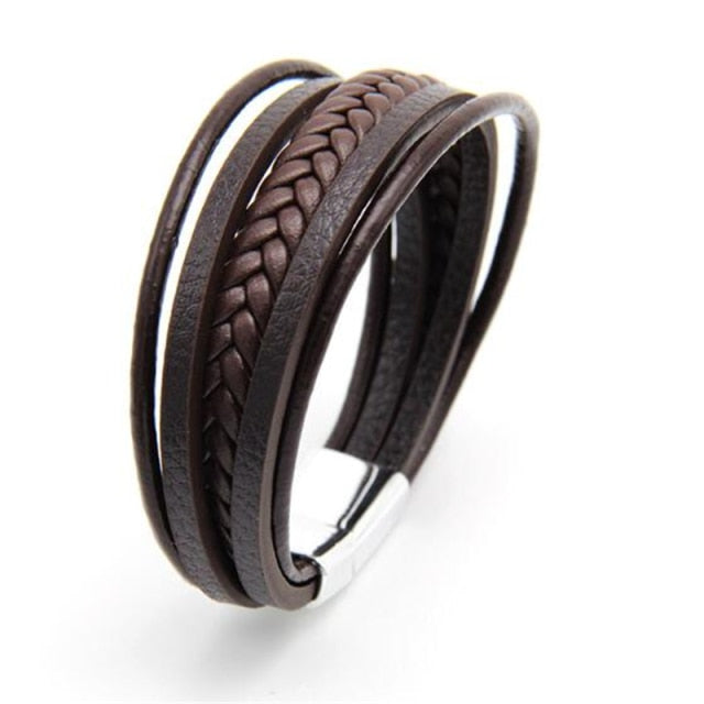 Leather multilayered Bracelet