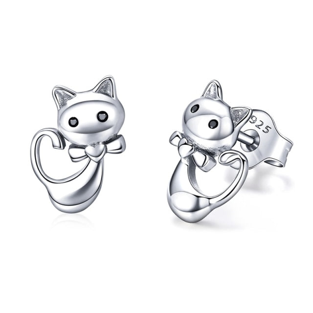 Sterling Silver Girls  Cute Earring Collection