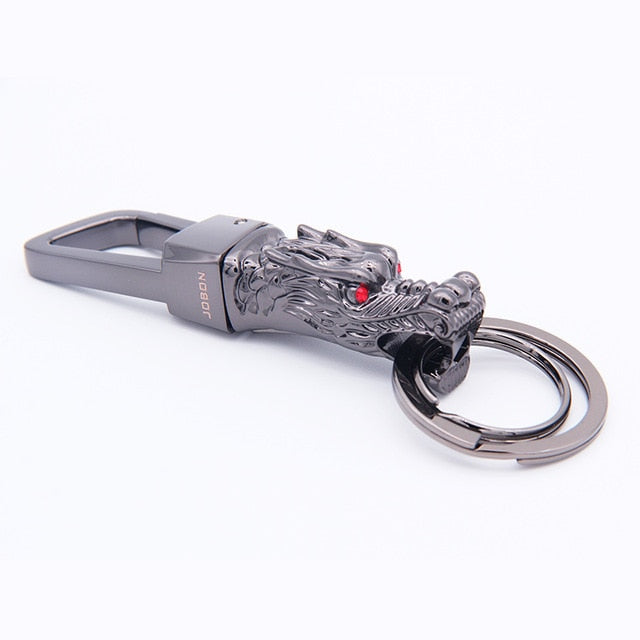 Genuine Rope Leather Panther Head Key Ring Collection