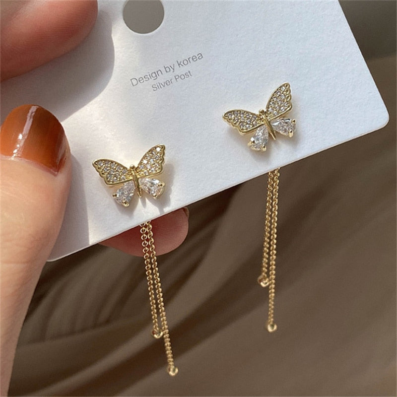 Butterfly Tassel Drop Earring Collection