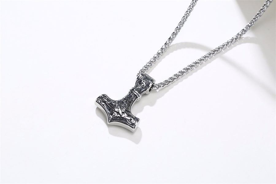 Hammer of Thor Viking Odin Pendant Necklace