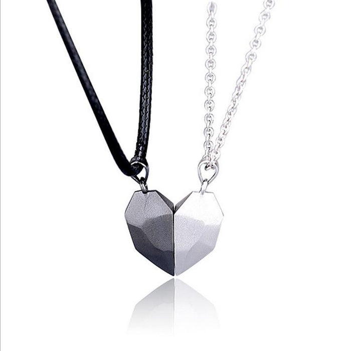 Split Heart Couples & Friends Necklace