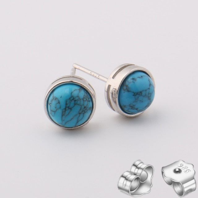 Sterling Silver Healing Crystals Stud Earring Collection