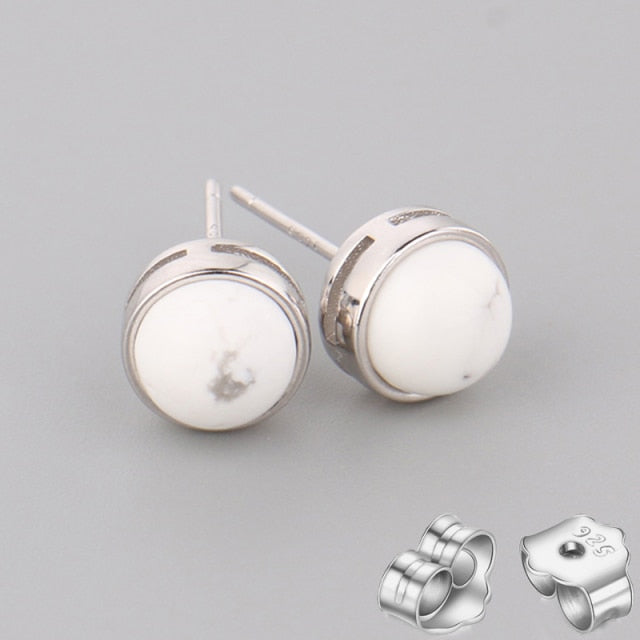 Sterling Silver Healing Crystals Stud Earring Collection