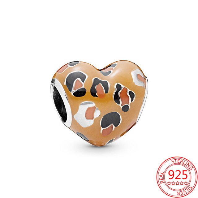 925 Sterling Silver Heart-shaped Charms