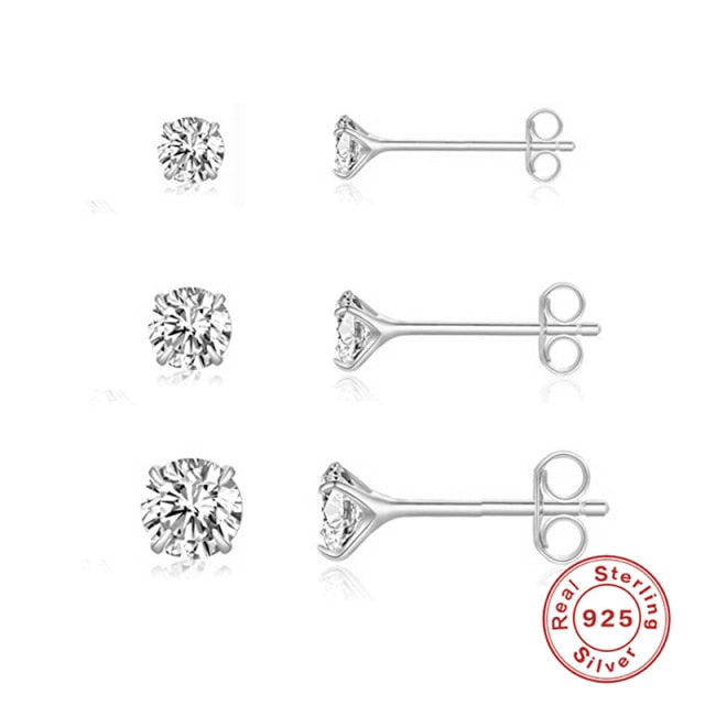 Sterling Silver Tragus Ear Lobe Stud Earring Collection