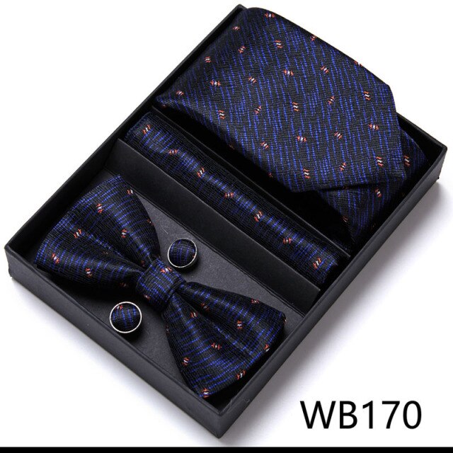 Men's Bow Tie, Neck Tie & Cufflink Collection 'Tuxedo Gift Box Edition'