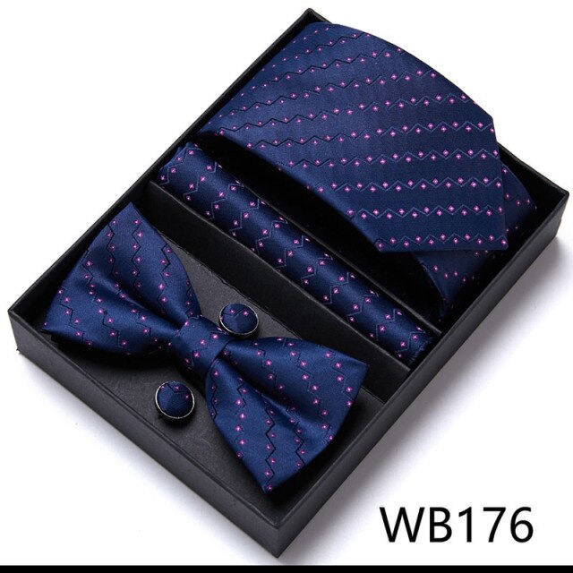 Men's Bow Tie, Neck Tie & Cufflink Collection 'Tuxedo Gift Box Edition'