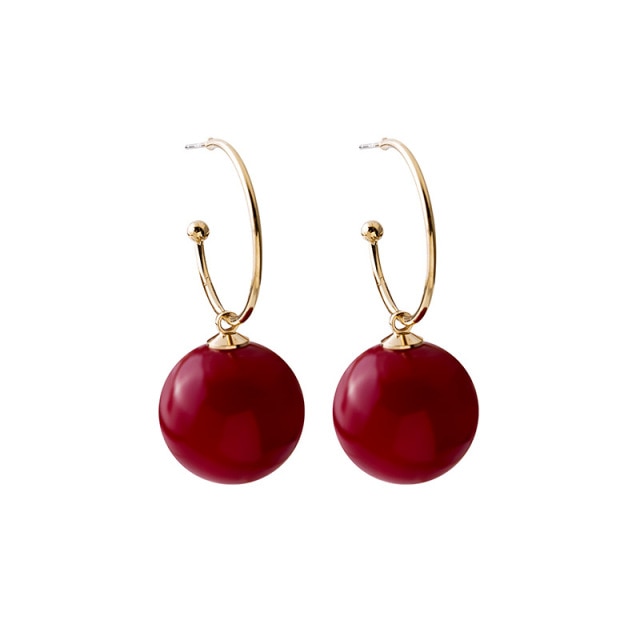 Big Simulated Pearl Drop Earring Collection