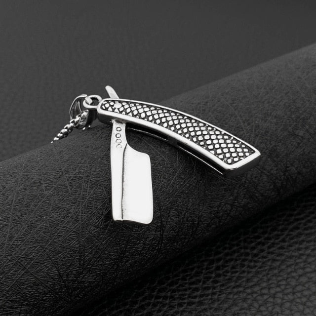 Stainless Steel Barber Shop Clipper Necklaces
