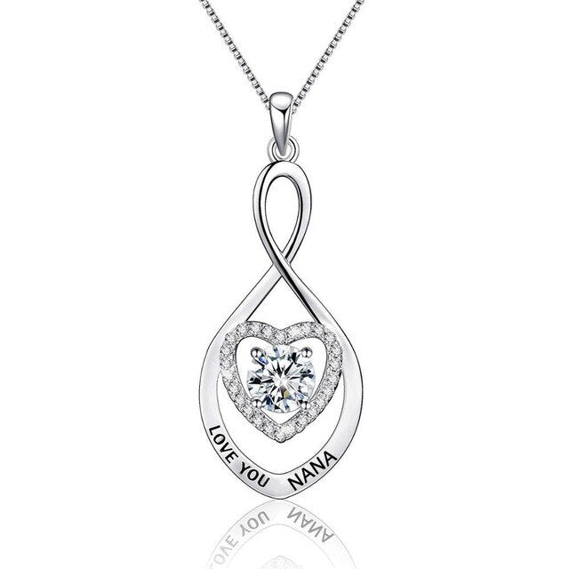 Mother & Child Silver Necklace