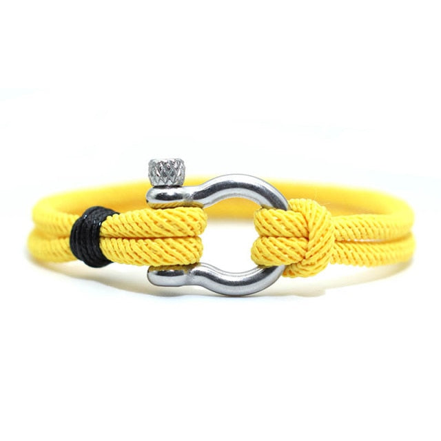 Men's Lucky Rope Bracelet 18cm - 21m Yellow Silver / 18cm