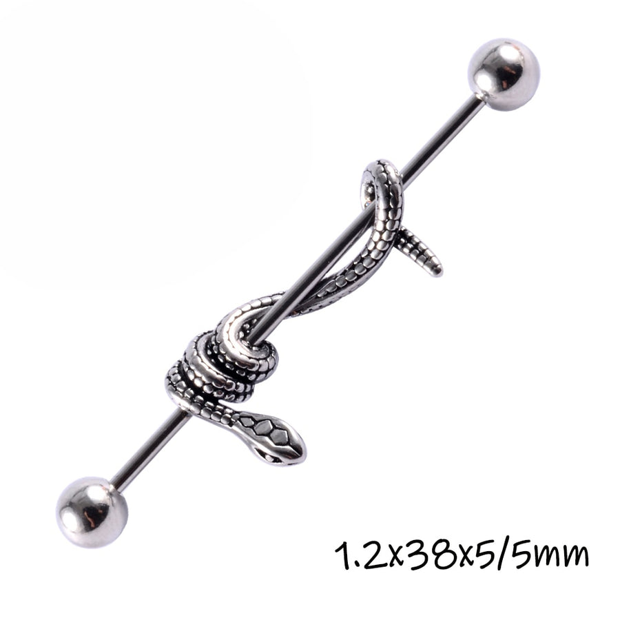 3 Piece Surgical Steel  Industrial Barbell Piercing Collection