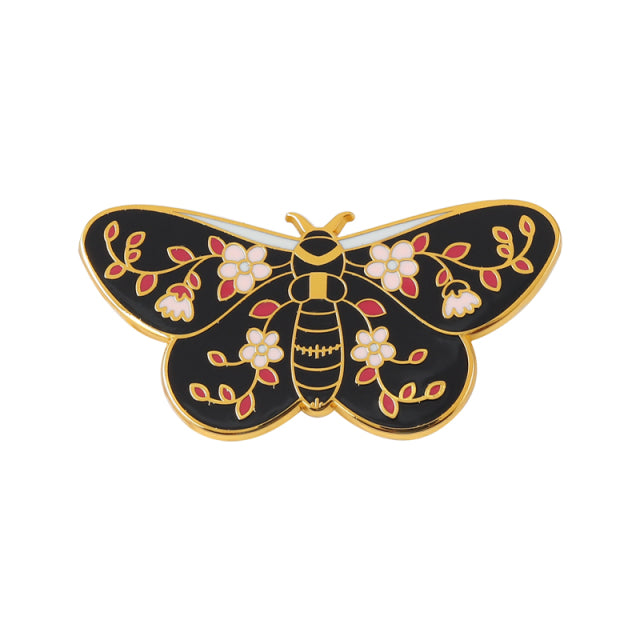 Gold Plated Butterfly  & Moth Brooch Collection