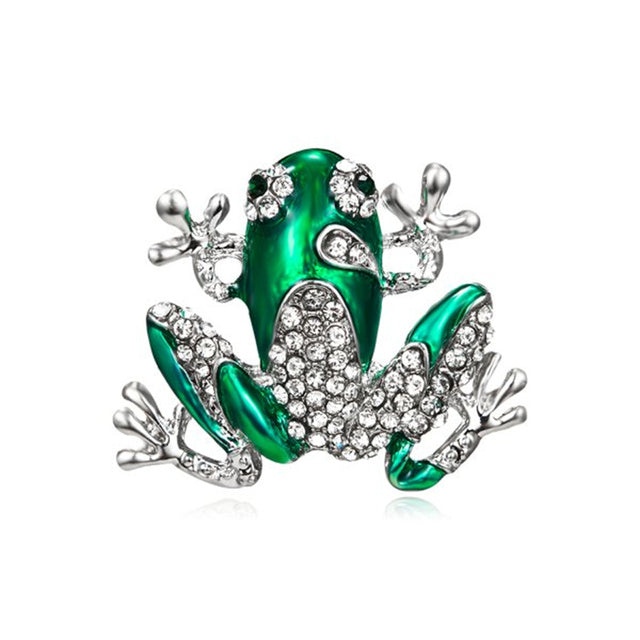 Crystal Frog Brooch Collection