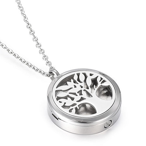 Tree of life Silver Memory Urn Locket Collection