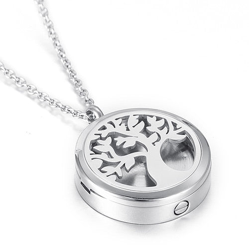 Tree of life Silver Memory Urn Locket Collection