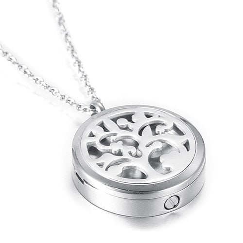 Tree of life Silver Memory Urn Locket Collection