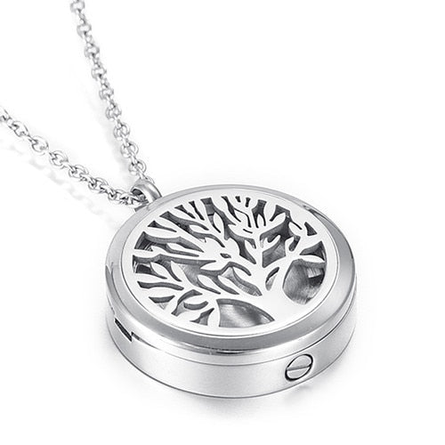 Tree of life Silver Memory Urn Locket Collection