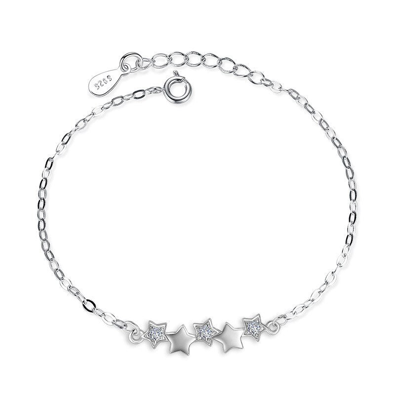 925 Sterling Silver Mini stars Bracelet – Halo’s London