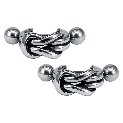 Stainless Steel Bar Hoop Earrings